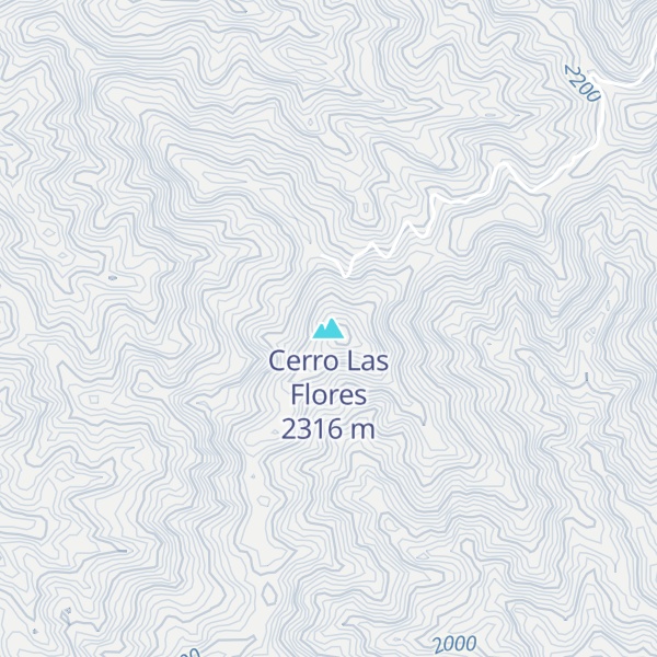 Map of Cerro Las Flores