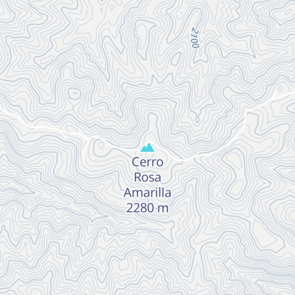 Map of Cerro Rosa Amarilla
