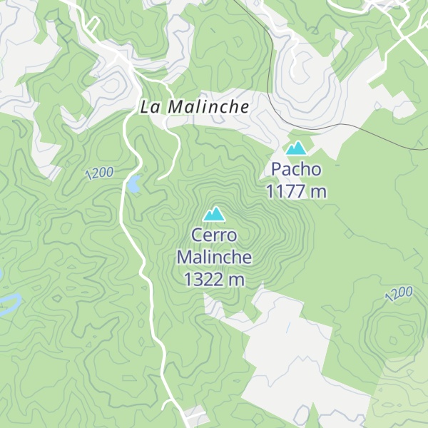 Map of Cerro Malinche