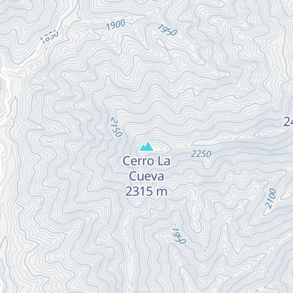 Map of Cerro La Cueva