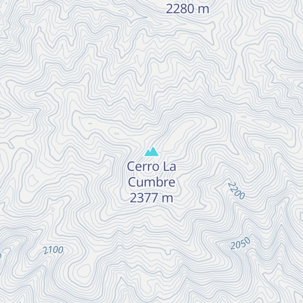Map of Cerro La Cumbre