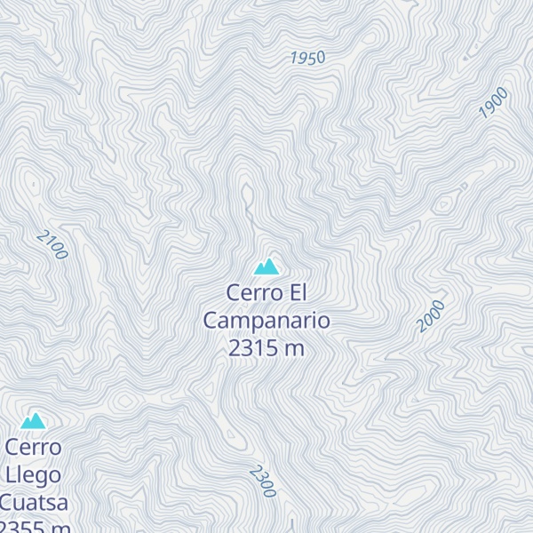 Map of Cerro El Campanario