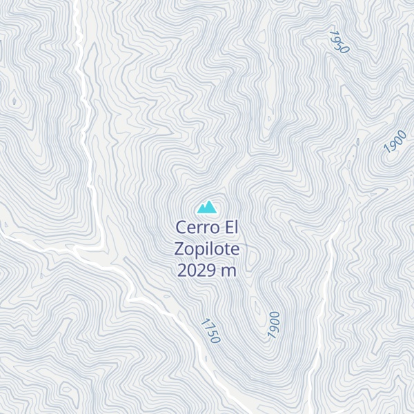 Map of Cerro El Zopilote
