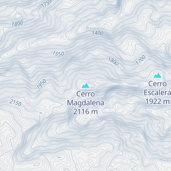 Map of Cerro Magdalena