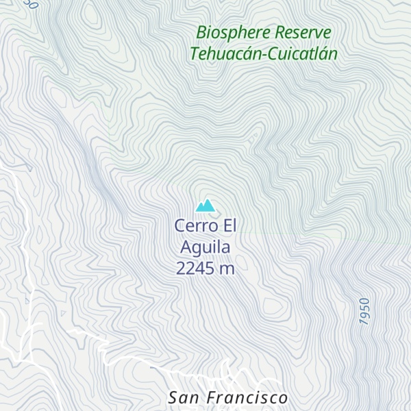 Map of Cerro El Aguila