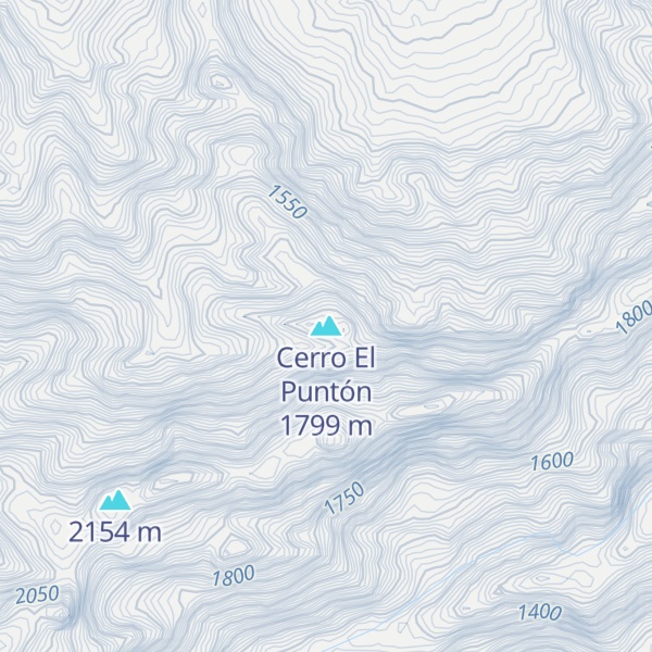 Map of Cerro El Puntón