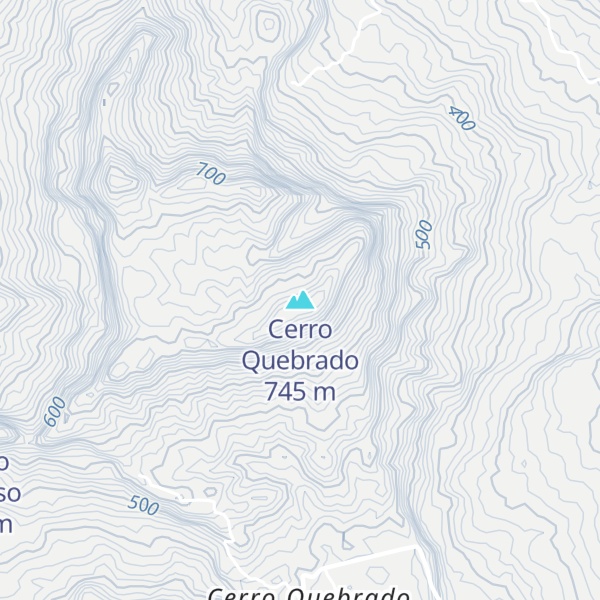 Map of Cerro Quebrado