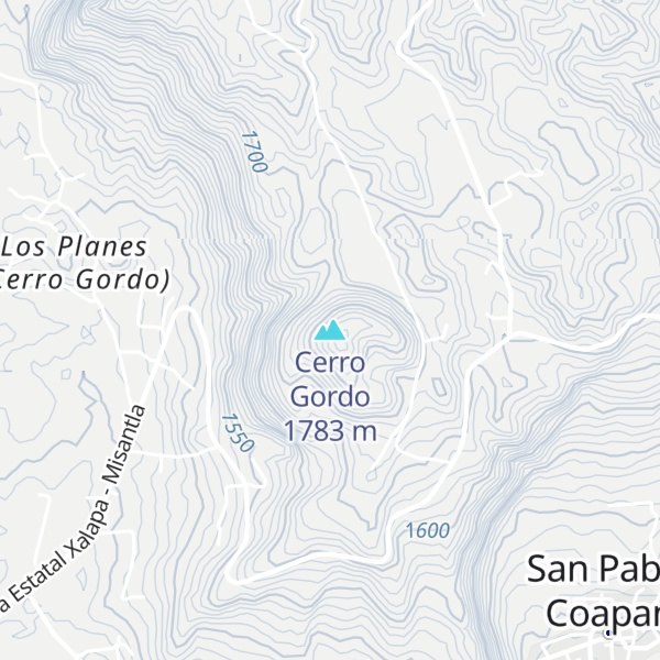 Map of Cerro Gordo