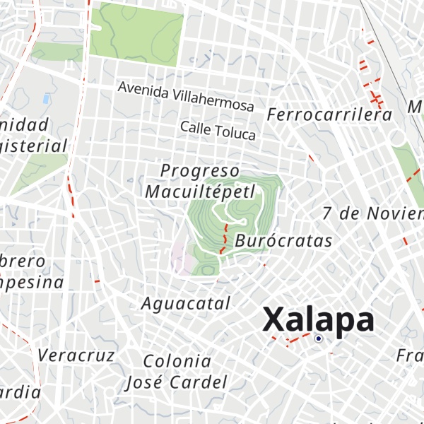 Map of Cerro del Macuiltépetl