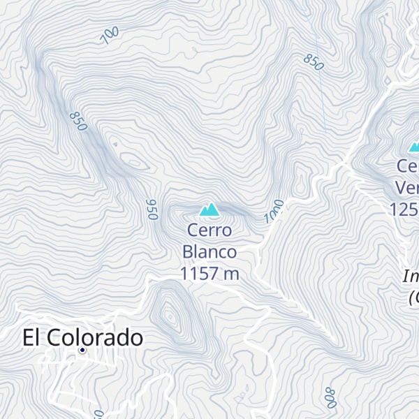 Map of Cerro Blanco