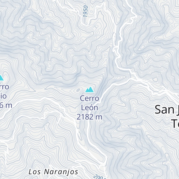 Map of Cerro León