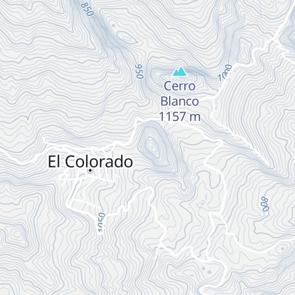 Map of Cerro Colorado
