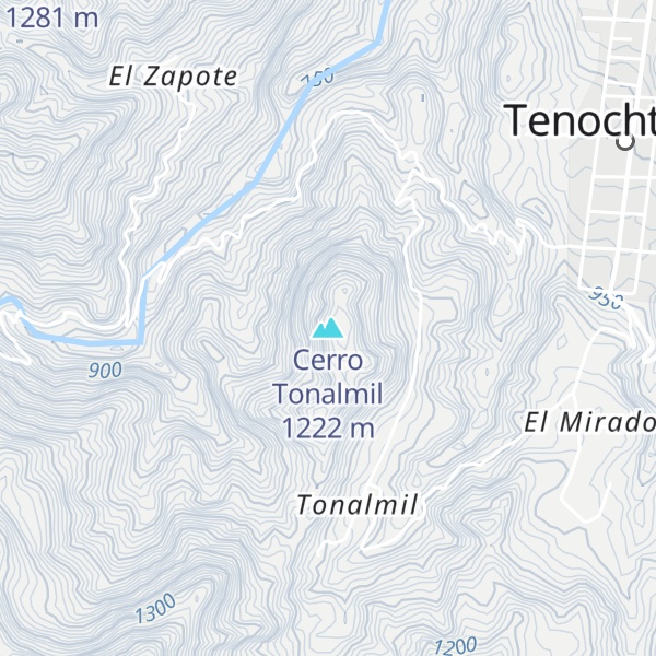 Map of Cerro Tonalmil