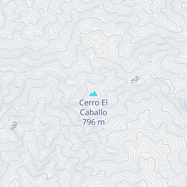 Map of Cerro El Caballo