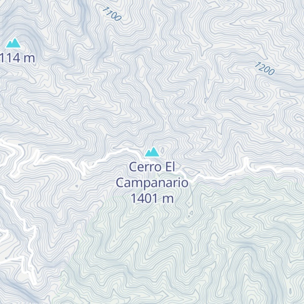 Map of Cerro El Campanario