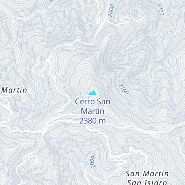 Map of Cerro San Martín