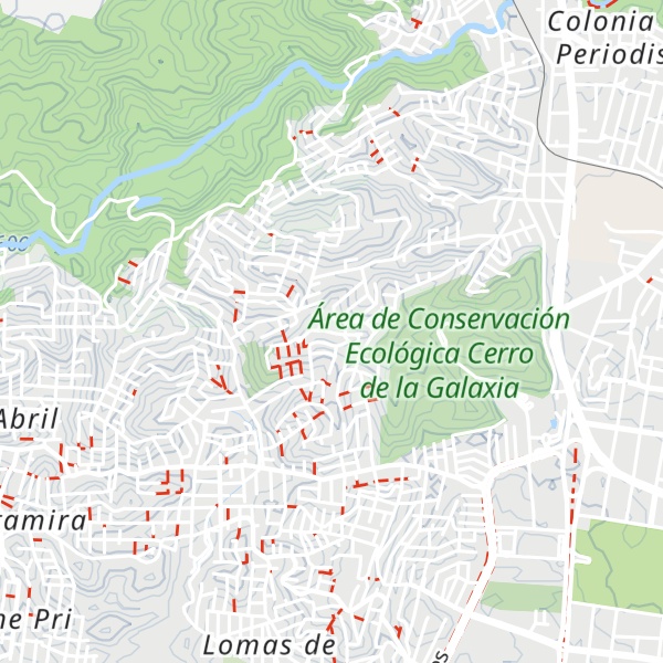 Map of Cerro de la Galaxia