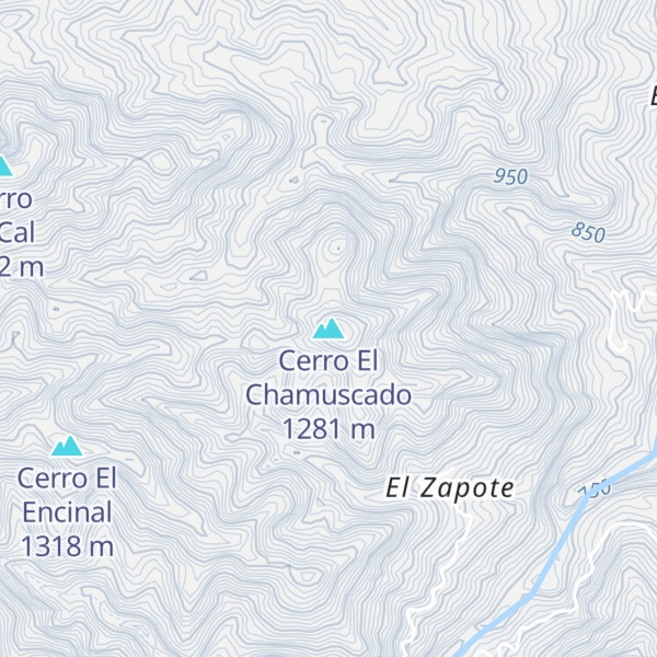 Map of Cerro El Chamuscado