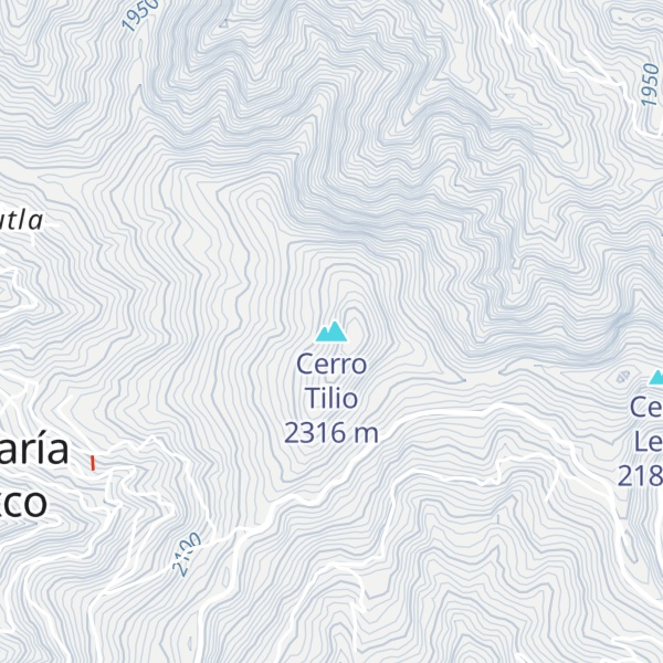 Map of Cerro Tilio