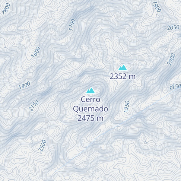 Map of Cerro Quemado