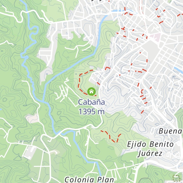 Map of Cabaña