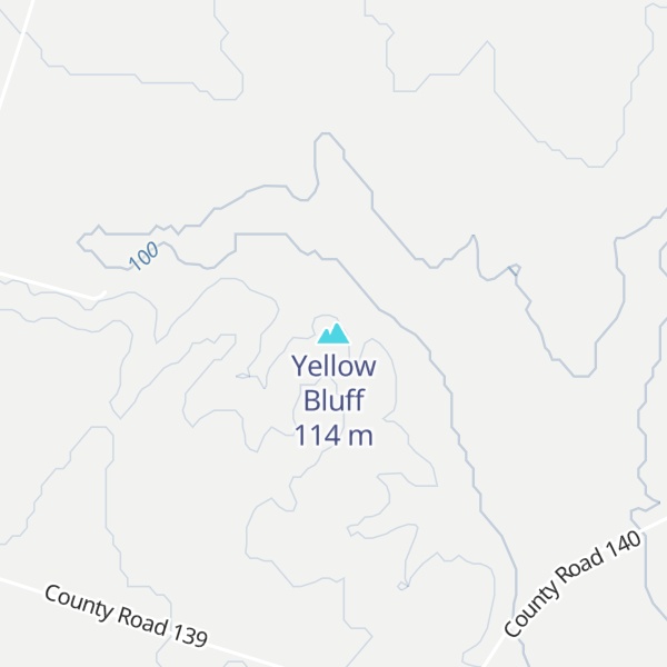 Map of Yellow Bluff