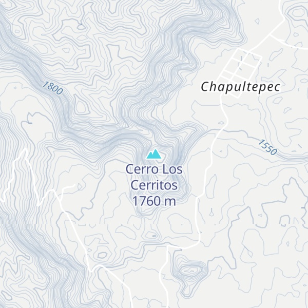Map of Cerro Los Cerritos