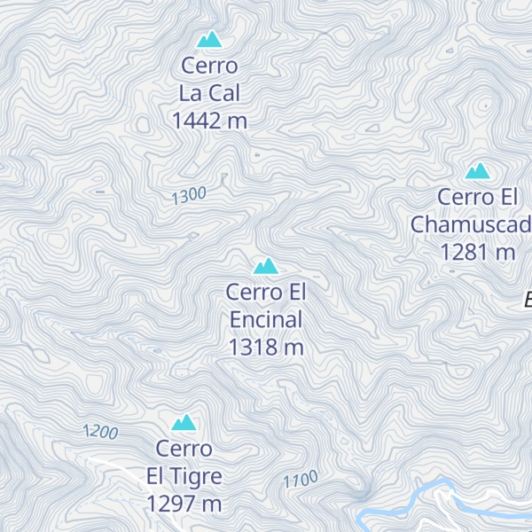 Map of Cerro El Encinal