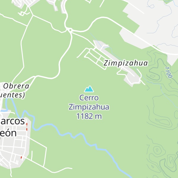 Map of Cerro Zimpizahua