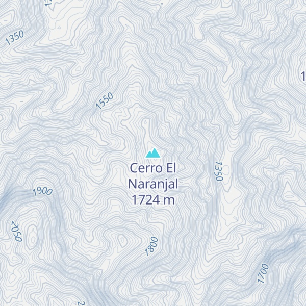 Map of Cerro El Naranjal