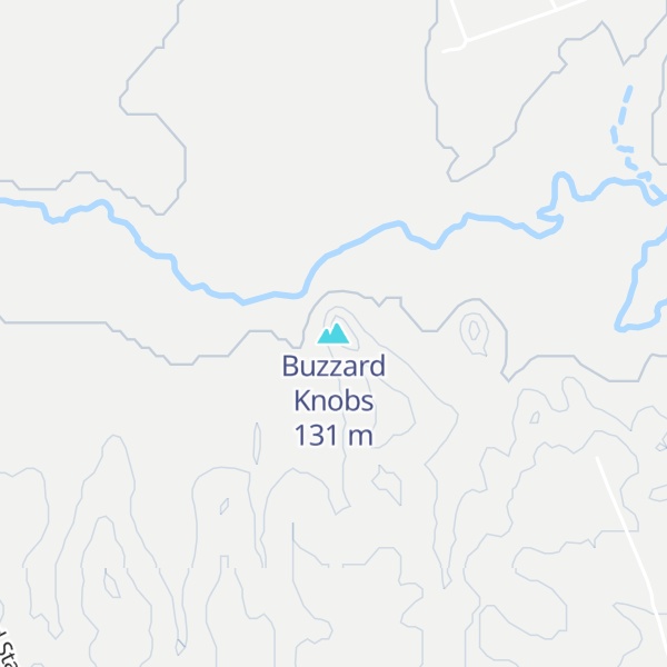 Map of Buzzard Knobs