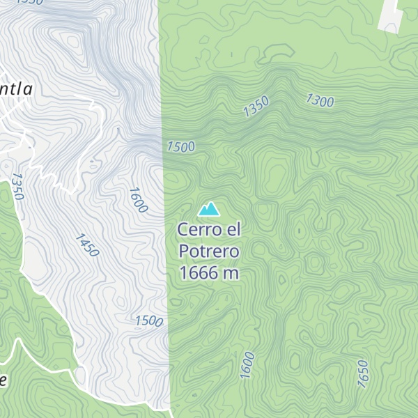 Map of Cerro el Potrero