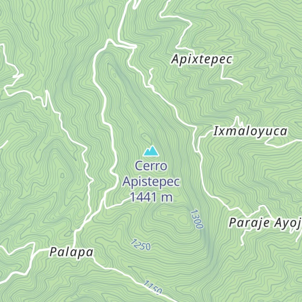Map of Cerro Apistepec