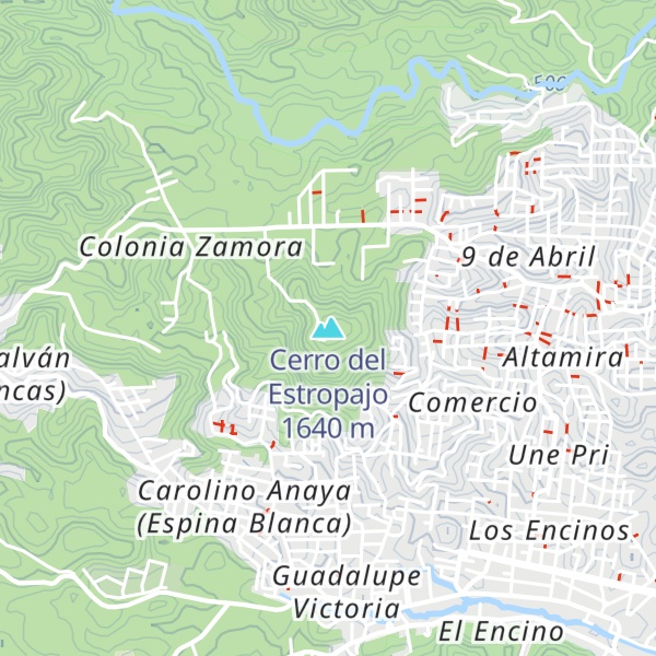 Map of Cerro del Estropajo