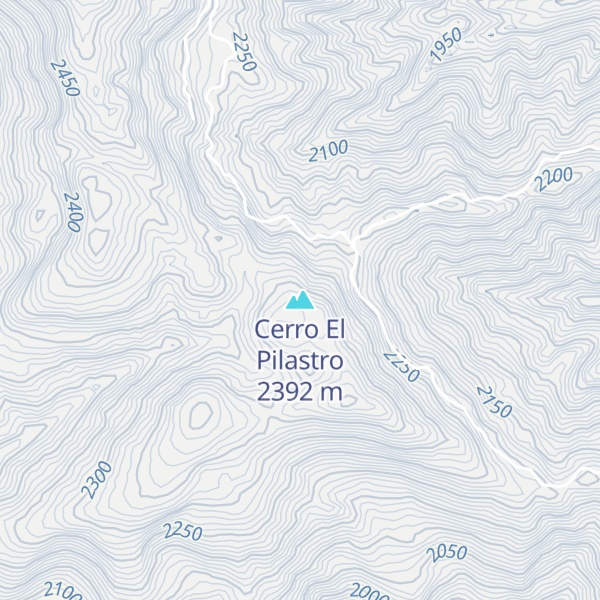 Map of Cerro El Pilastro