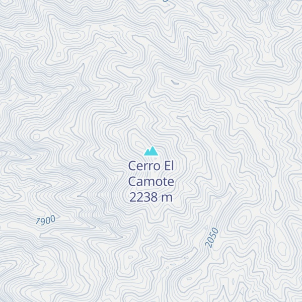 Map of Cerro El Camote