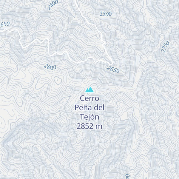 Map of Cerro Peña del Tejón