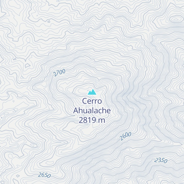 Map of Cerro Ahualache