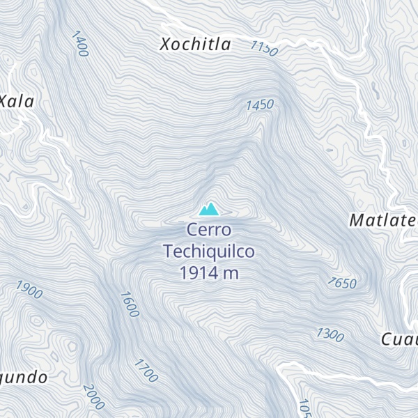Map of Cerro Techiquilco