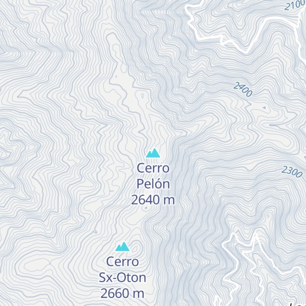 Map of Cerro Pelón