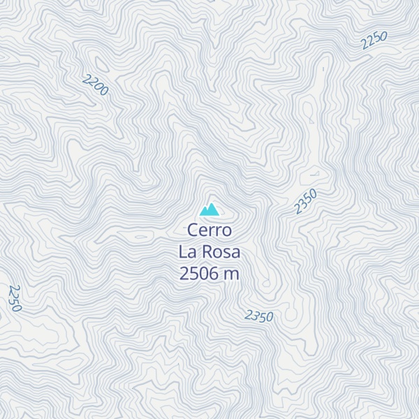 Map of Cerro La Rosa