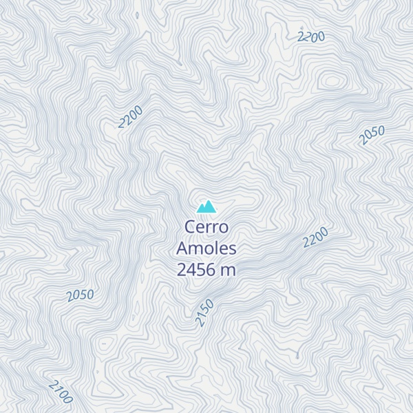 Map of Cerro Amoles