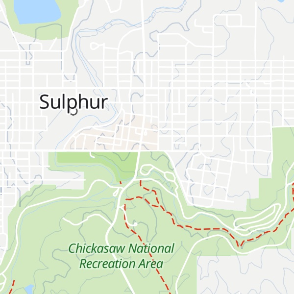 Map of Chickasaw Visitor Center