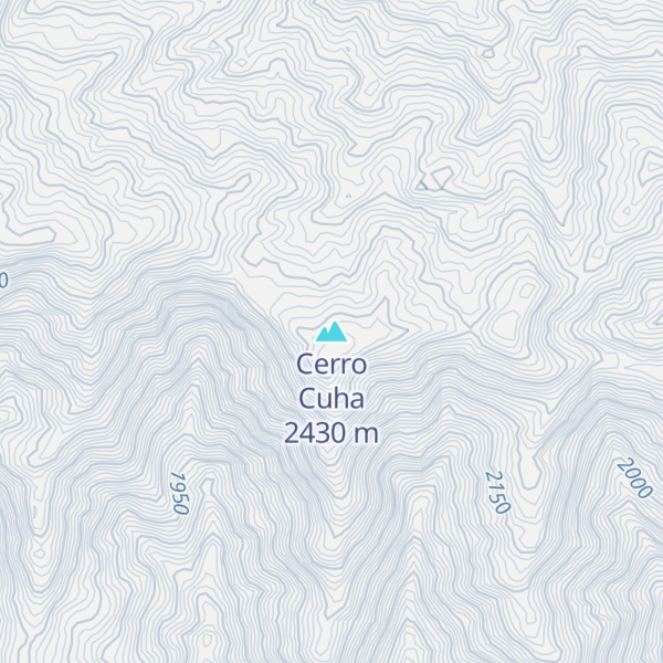 Map of Cerro Cuha