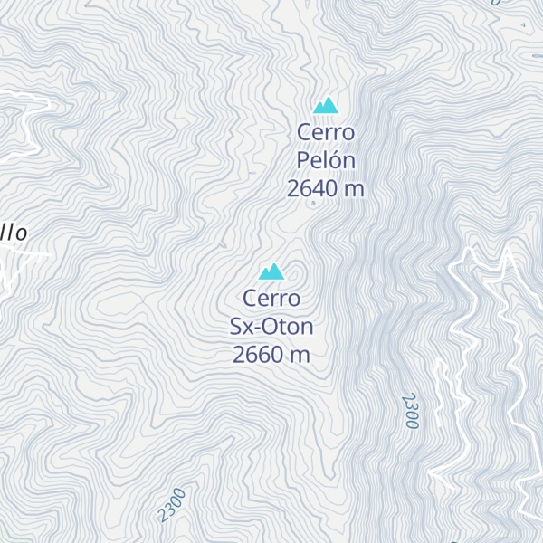 Map of Cerro Sx-Oton