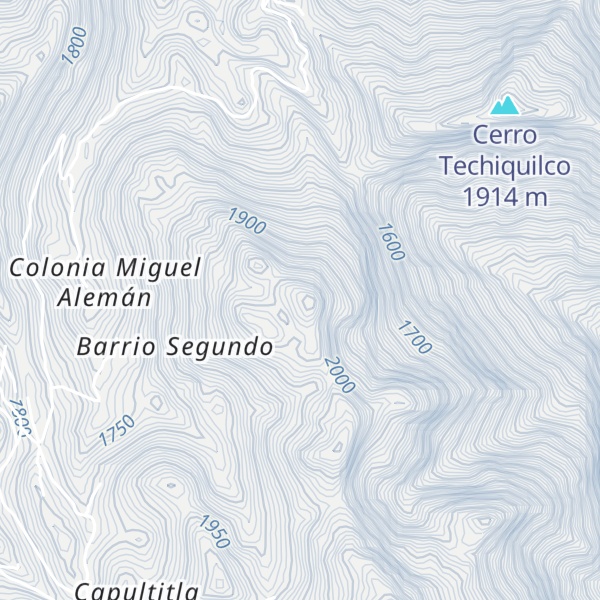 Map of Cerro Tenayuca