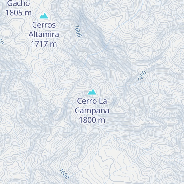 Map of Cerro La Campana