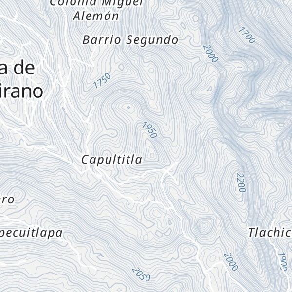 Map of Cerro Malacatetzi
