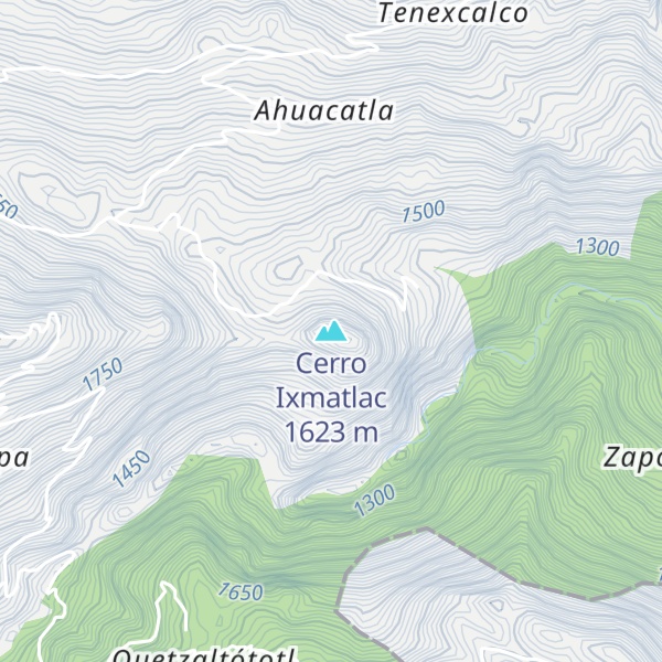 Map of Cerro Ixmatlac