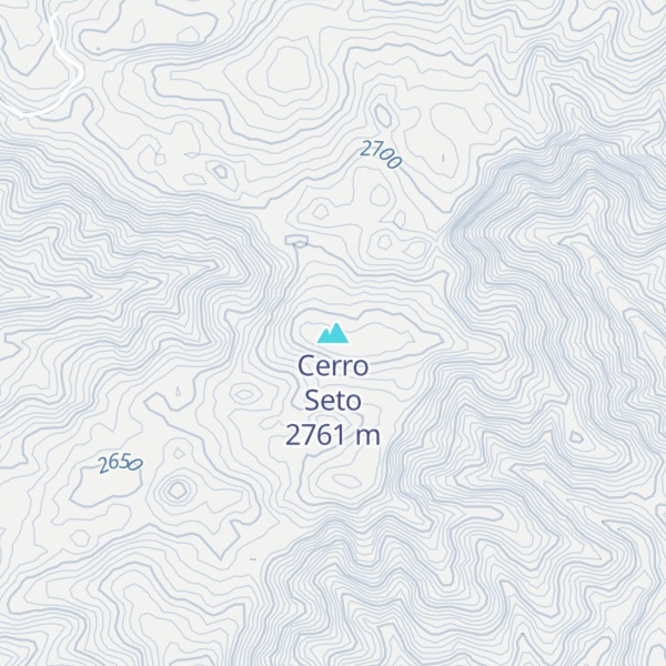 Map of Cerro Seto